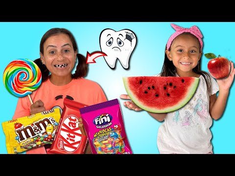 A Menina Que Só Gostava de Comer DOCES VS a Menina Que Só Comia Saudavel!