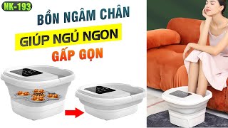 Video giới thiệu bồn ngâm chân massage gấp gọn Nikio NK-193