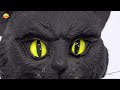 Large Tombstone with Black Cat, with Light and Sound (40cm x 90cm)