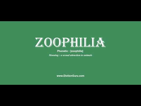 How to pronounce zoophilia with Phonetic and Examples