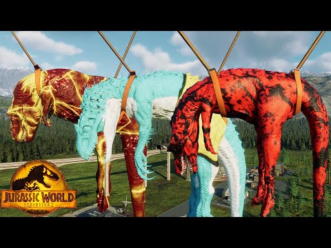 Jurassic World Evolution 2 T-Rex Colors Pack fight Venom Stegosaurus fight Indominus Rex