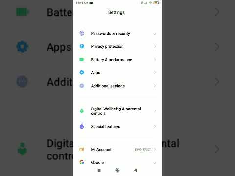 How to set notification light in Mi