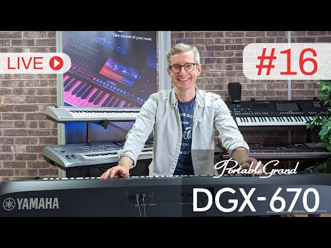 Casual Keyboards LIVE (#16) - Yamaha DGX670 fingering styles explained and playing demonstration.