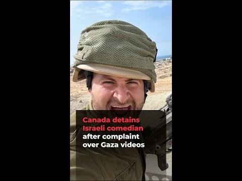 Canada detains Israeli ex-soldier and comedian over Gaza complaint | AJ#shorts