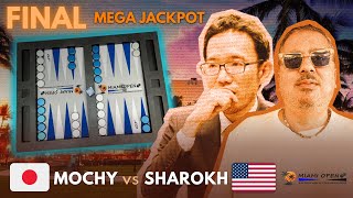 MIAMI OPEN BACKGAMMON ▸ Mochy vs Steve Sharokh - Mega Jackpot FINAL