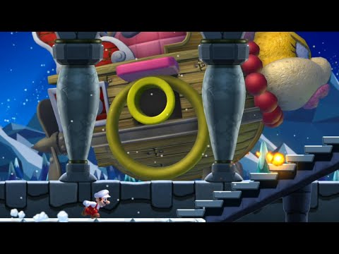 Frosted Glacier-Castle Wendy's Shifting Castle (All Star Coins) New Super Mario Bros U Deluxe