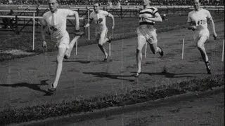 Running with Harold Abrahams (1924)