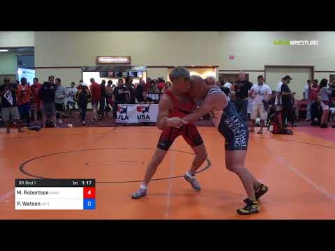 2018 Marine Corps US Open/Masters D Greco Roman 62 RR Rnd 1 - Matthew Robertson (Aubu) Vs. Perry W