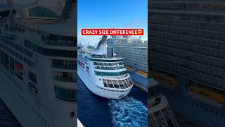 When A Small Cruise Ship Meets A Big One…