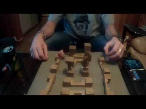 Solution12-piece wood cube puzzle