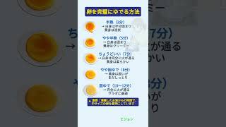 ゆで卵のベストな時間は？