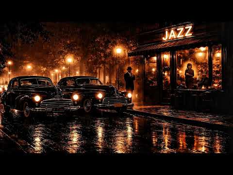 1940s Late Night Jazz Café ☕ Soft Saxophone & Vintage Female Vocals