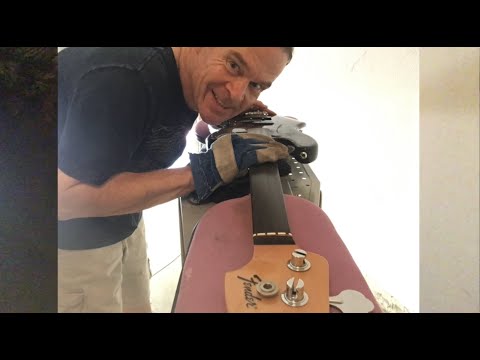 Tony Franklin • DIY Fretless Fingerboard Clean Up • Removing wear marks