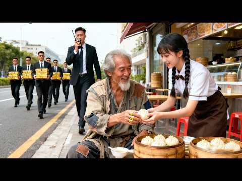 Old man deliberately acted poor to test humanity, unexpectedly only girl nearby willing to serve him
