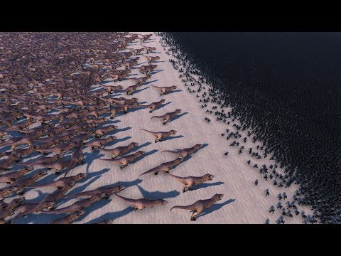 3000 T-REX vs 20000 PREDATORS - Ultimate Epic Battle Simulator