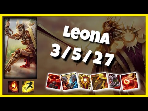 Leona vs Rakan EU Challenger SUPPORT (3/5/27) Gameplay Replay - Patch 10.23