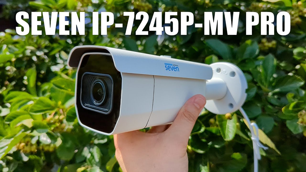 Моторизована варіофокальна IP-відеокамера 5 Мп вулична SEVEN IP-7245P-MV PRO 2,7-13,5 мм