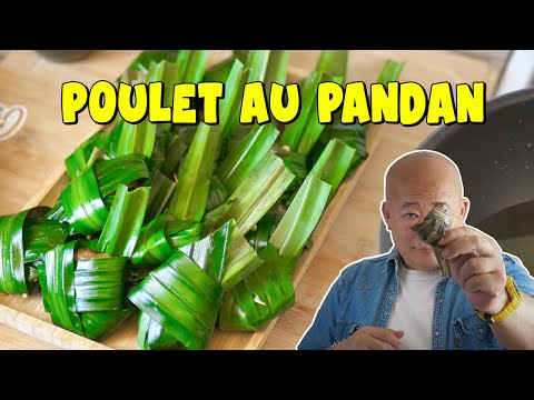 Chicken parcels with Thai betel leaves