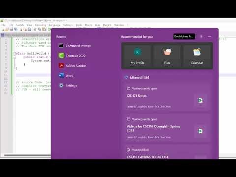 Writing Compiling Running Hello World In Java Using Notepad