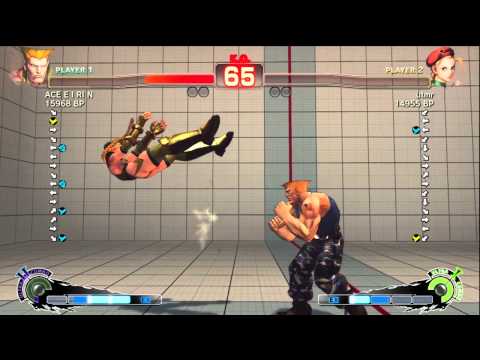 ACE・EIRIN [Guile] vs utmr [Cammy] SSF4 Japanese Online Ranked Matches - TRUE-HD