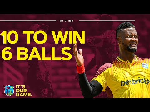 THRILLING Final Over IN FULL | 10 Runs To Win From 6 Balls | West Indies v India 1st T20I