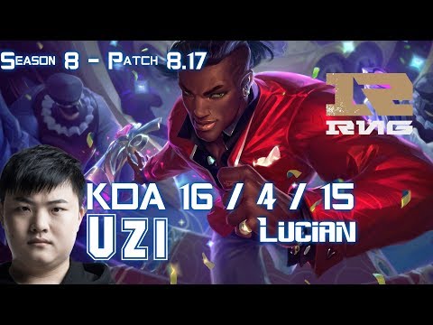 RNG Uzi LUCIAN v KAI'SA ADC - Patch 8.17 KR Ranked