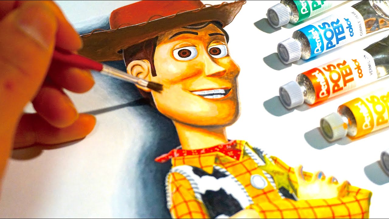 Toy Story Watercolor Woody Hd Image Site