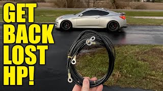 Genesis Coupe Performance Grounding Kit Install/Review!