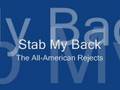 Stab My Back - The All-American Rejects 