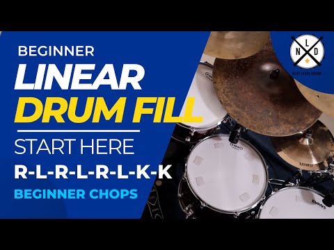 Gospel Drum Fill #1 | Beginner Chops | R-L-R-L-R-L-K-K | Easy Linear Fill | Next Level Drums, LLC