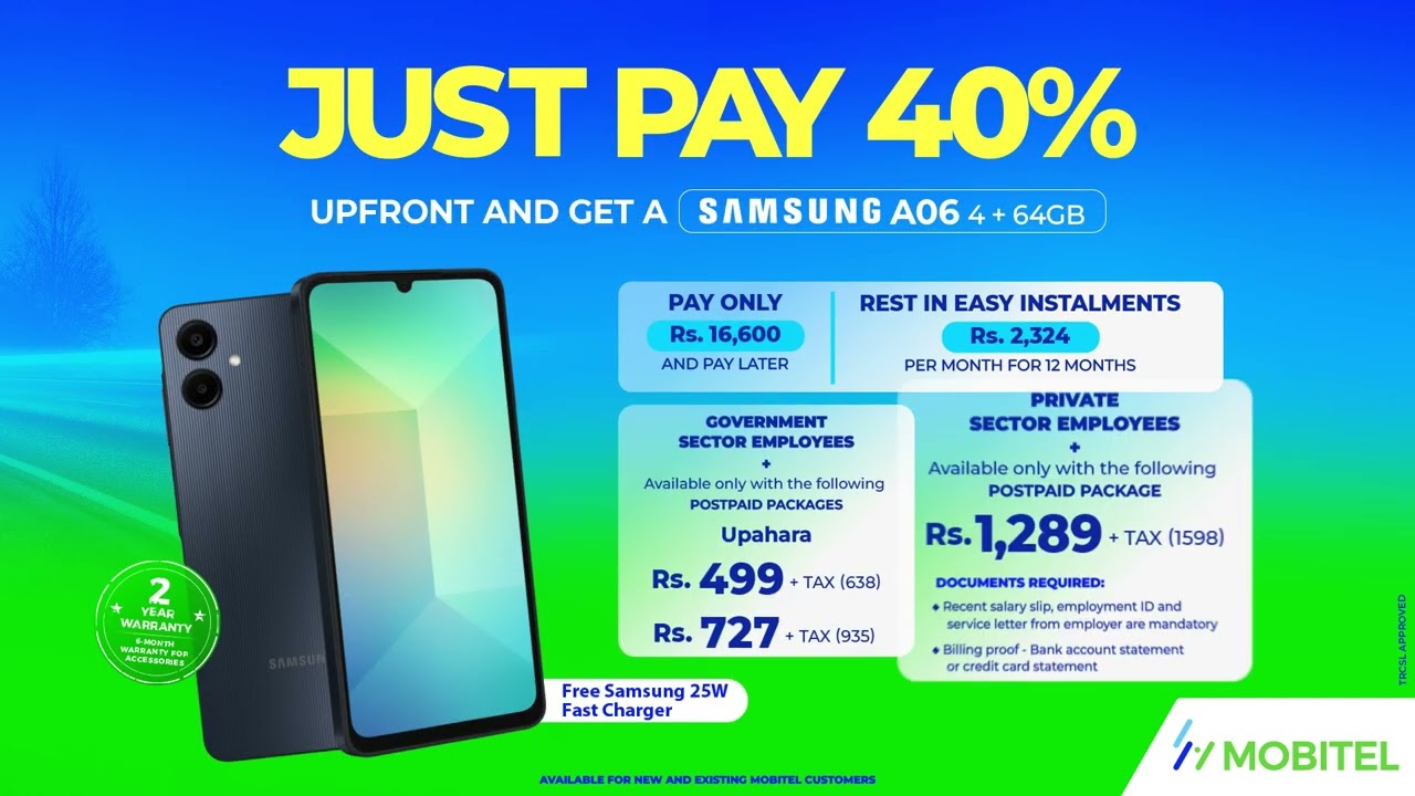 Get the Samsung A06 for Just 40% Upfront!