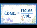GCSE Chemistry Moles Concentration Volume Calculations