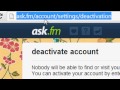 How to deactivate your Ask.fm account 