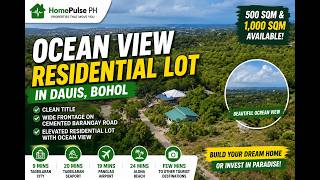 Overlooking Residential Lot For Sale in Dauis, Panglao Island, Bohol | Near Pang