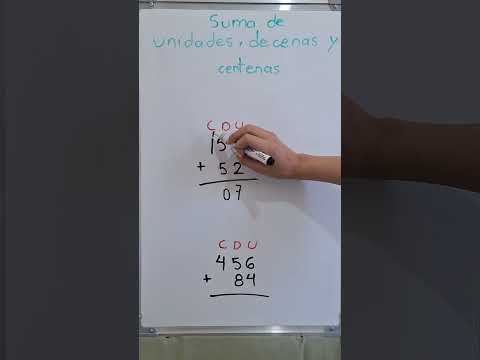 Suma de unidades, decenas y centenas