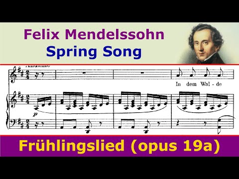 Mendelssohn - Frühlingslied (Spring Song) - English & German subtitles