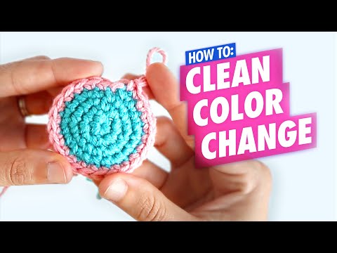 How To Crochet: Clean Color Change for Beginners - Amigurumi Tutorial