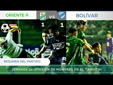 RESUMEN DEL PARTIDO ORIENTE PETROLERO 1 - 1 BOLÍVAR | DIVISIÓN PROFESIONAL.-J21