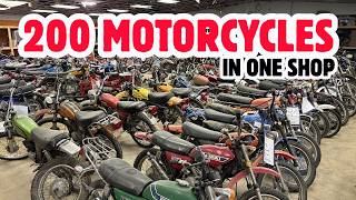 200 Motorcycles Packed Into One Shop