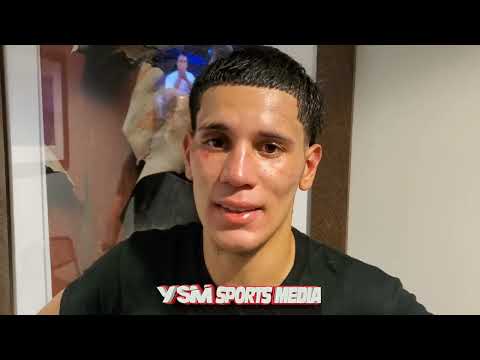 Julian Gonzalez reacts to his Dominant Unanimous Decision Victory over Johnny Spell