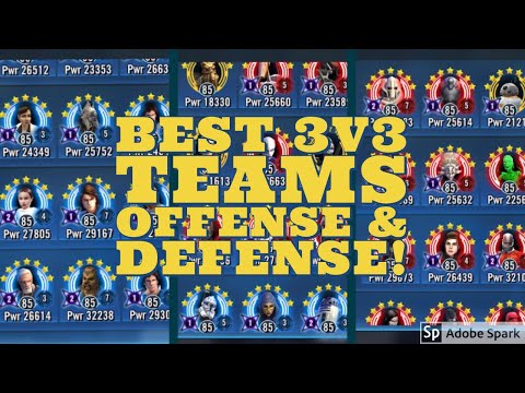 Best 3v3 Offense & Defense Teams For Grand Arena! SWGOH! Star Wars: Galaxy Of Heroes!