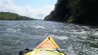 preview picture of video 'Rapids on the West Branch Susquehanna River at Montoursville, PA'