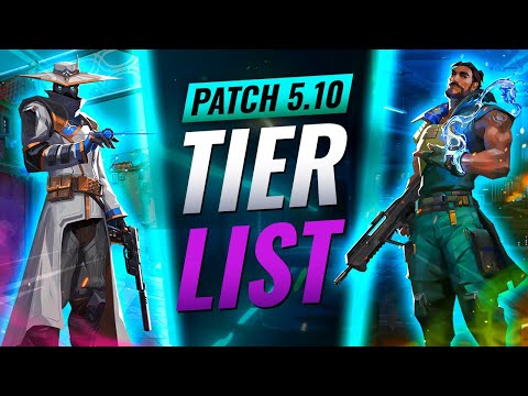 NEW UPDATE: BEST Agents Tier List! - Valorant Patch 5.10