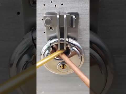 Product Link in the Comments! 🔒 Heavy Duty Round Stainless Steel Padlock  🔒