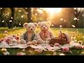 Teddy Bear Picnic Visual Ambience Sunny Park Cozy Aesthetic Background ️