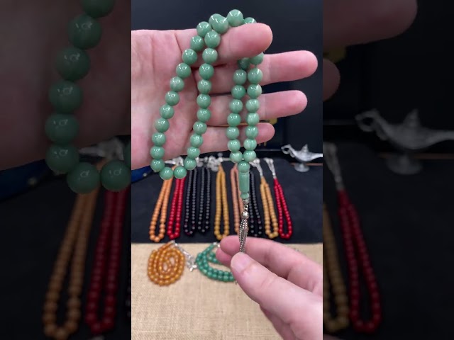 سبحة مسكي بلون التركواز , خيط بروبلين متين و حجم خ...