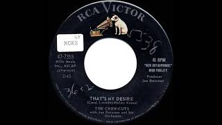 Music video thumbnail preview for 1958 Crew-Cuts - That’s My Desire by The Crew Cuts