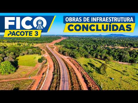 FICO PCT 3: OBRAS DE INFRAESTRUTURA CONCLUÍDAS! 🚂 | CONFIRA IMAGENS DE DRONE  | STA TEREZINHA DE GO