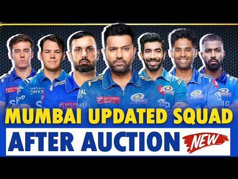 IPL 2024 - Mumbai Indians Final Squad | IPL Team 2024 Players List | MI Final Squad after Auction