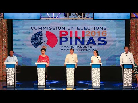 Pilipinas Debate 2016: For presidential candidate Replay full video